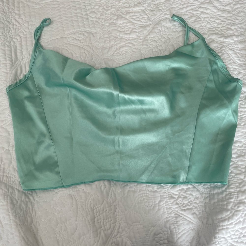Shein Cow Neck Crop Top